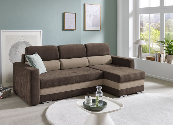 Polsterecken - Polsterecke mit Funktion, in Farbe BRAUN-BEIGE Ansicht 1