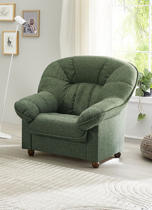 Gestoffeerde meubels - Comfortabel gestoffeerd meubilair, in Farbe GROENTE, in Ausführung Fauteuil Ansicht 1