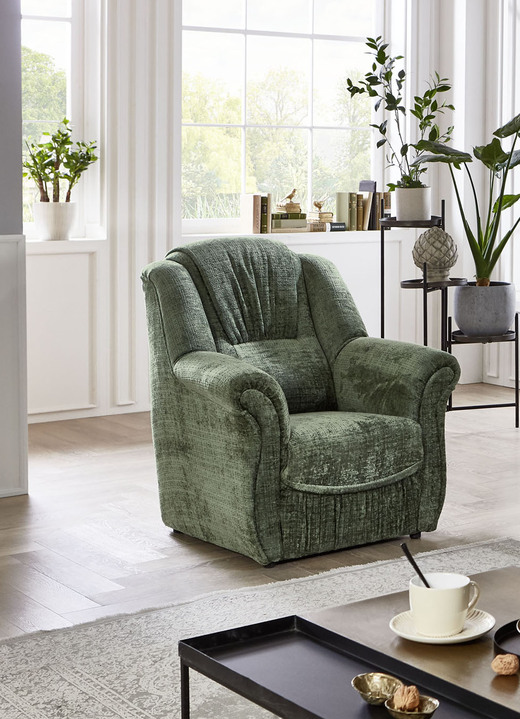Gestoffeerde meubels - Comfortabel gestoffeerd meubilair, in Farbe GROENTE, in Ausführung Fauteuil Ansicht 1