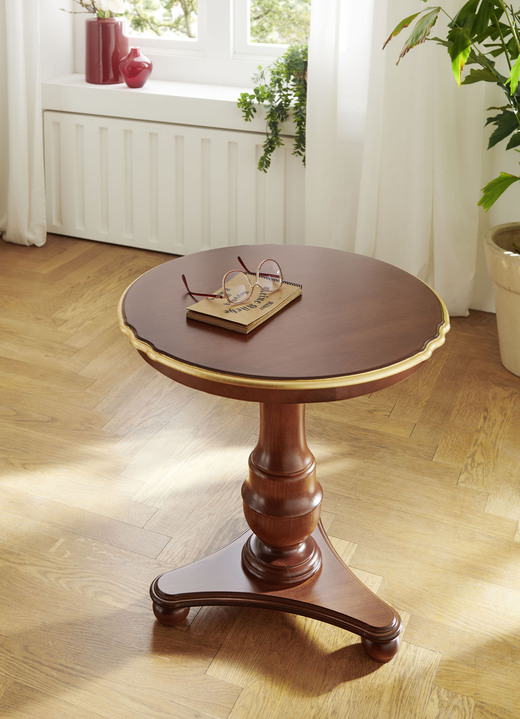 Bijzettafels - bijzettafel, in Farbe NUSSBAUM-GOLD Ansicht 1