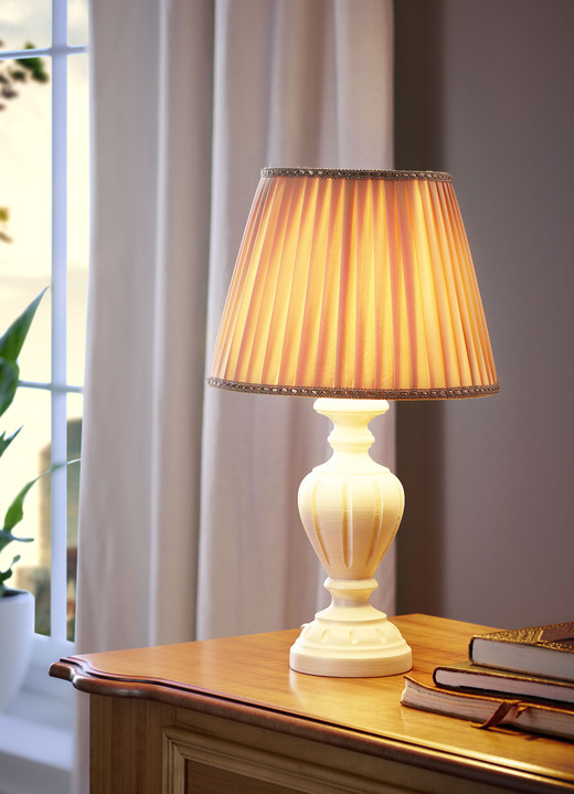 Tischleuchten - Tischleuchte, in Farbe CREME-BRAUN
