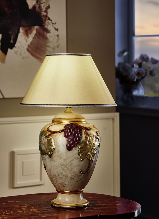 Tafellampen - Tafellamp met bladgoud, in Farbe ROOM