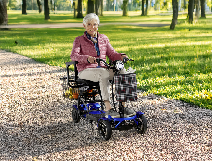 Elektromobilität - 4-Rad-Roller, in Farbe BLAU Ansicht 1