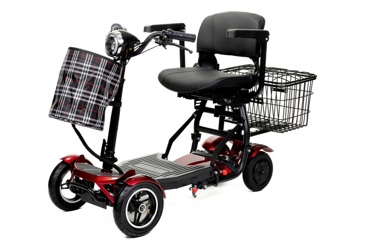 Elektromobilität - 4-Rad-Roller, in Farbe ROT Ansicht 1