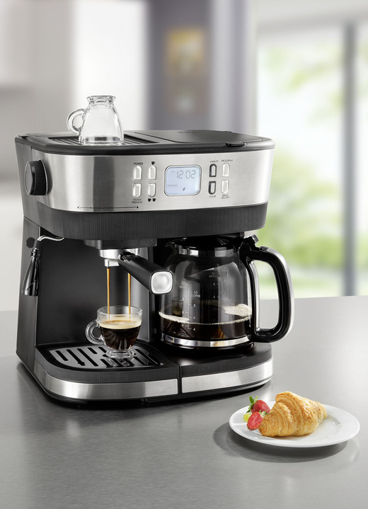 Koffie- & thee - Espresso- en koffiemachine, in Farbe SCHWARZ