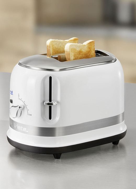 Keukenapparaten-series - Ariete moderna ontbijtserie in retrodesign, in Farbe WIT, in Ausführung Toaster Ansicht 1