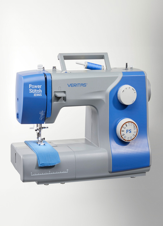 Naaimachines - Naaimachine met vrije arm, in Farbe BLAU-GRAU