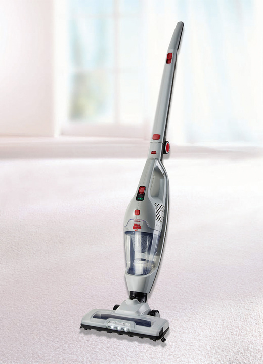 Met batterij - Dirt Devil DD9007 Draadloze Steelstofzuiger 2-in-1, in Farbe GRAU-ROT-SCHWARZ Ansicht 1