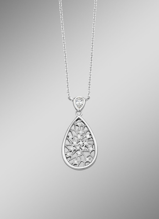 Anhänger - Halskette Silber 925/-, in Farbe  Ansicht 1