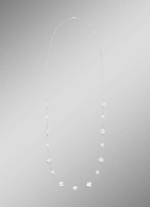 Halskettingen - Zilveren ketting, in Farbe  Ansicht 1