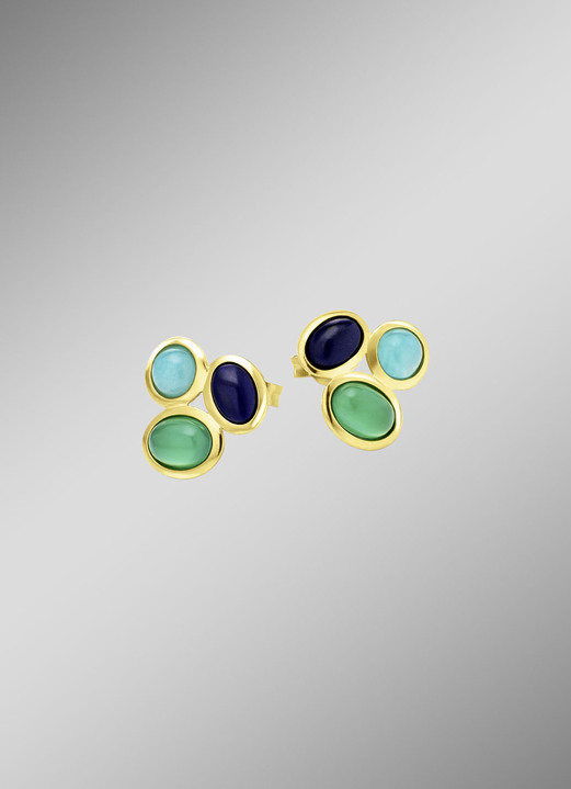 Oorbellen - Elegante oorbellen met edelstenen, in Farbe  Ansicht 1