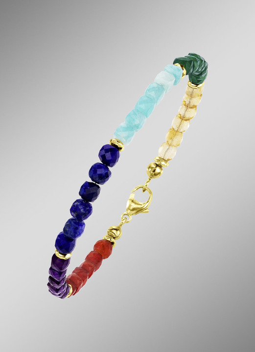 Halskettingen - Fonkelende edelsteenversiering, in Farbe , in Ausführung Armband Ansicht 1