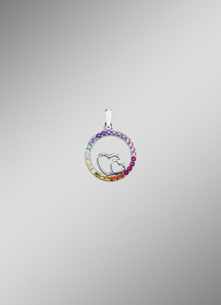 Zilveren hanger met zirkonia