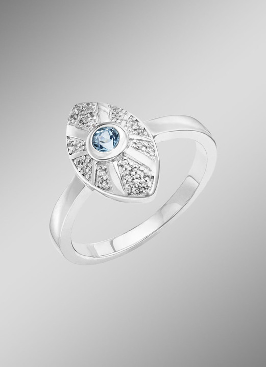 Ringen - Tijdloze elegantie – prachtige damesring van zilver, in Größe 160 bis 220, in Farbe  Ansicht 1