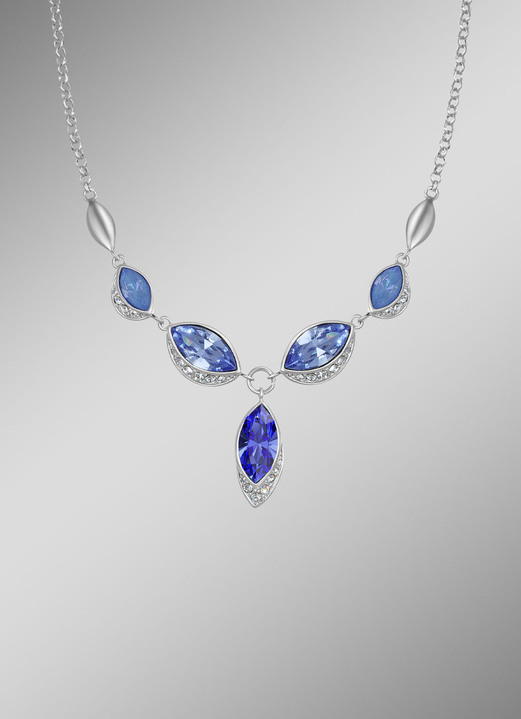 Halskettingen - Maritieme fascinatie – ketting met blauwe Swarovski kristallen, in Farbe  Ansicht 1