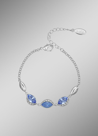 Sprankelende elegantie in blauw – armband met Swarovski kristallen