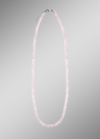 Ketting met echte rozenkwarts