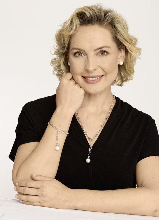 Armbanden - Armband met zoetwaterparel, in Farbe  Ansicht 1