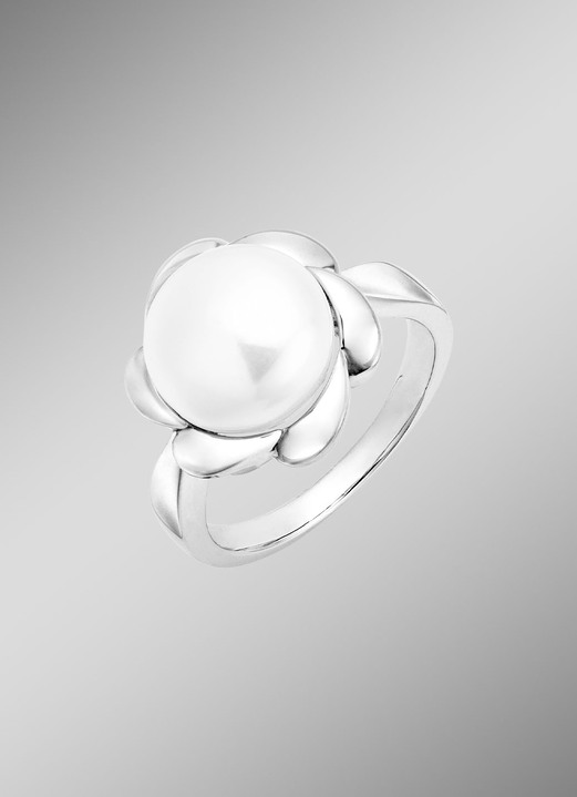 Ringen - Een bloeiende blikvanger – damesring van zilver met bloemenmotief, in Größe 160 bis 220, in Farbe  Ansicht 1