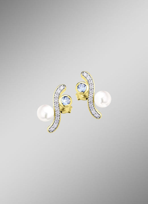 Ohrschmuck - Ohrstecker Silber 925/-, in Farbe  Ansicht 1