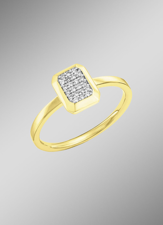 Ringen - Damesring met diamanten, in Größe 160 bis 220, in Farbe  Ansicht 1