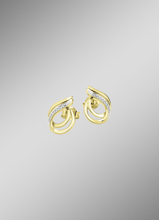 Ohrschmuck - Ohrstecker Gold 375/-, in Farbe  Ansicht 1