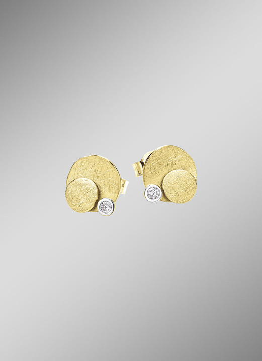Ohrschmuck - Ohrstecker Gold 585/-, in Farbe  Ansicht 1
