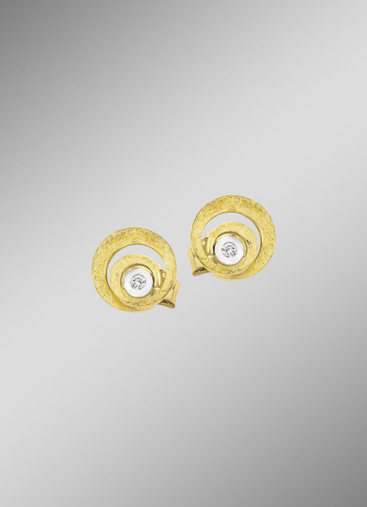 Ohrschmuck - Ohrstecker Gold 585/-, in Farbe  Ansicht 1