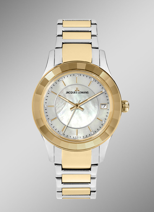 Kwartshorloges - Jacques Lemans quartz dameshorloge - elegantie in tweekleurig, in Farbe  Ansicht 1