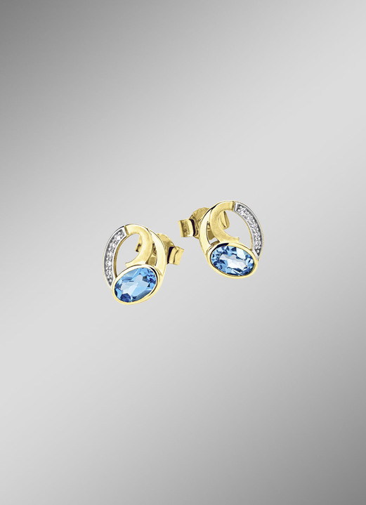Ohrschmuck - Ohrstecker Gold 375/-, in Farbe  Ansicht 1