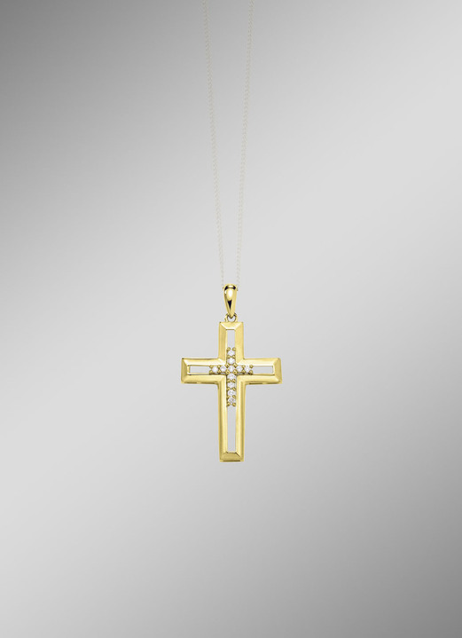 Anhänger - Anhänger o. K. Gold 585/-, in Farbe  Ansicht 1