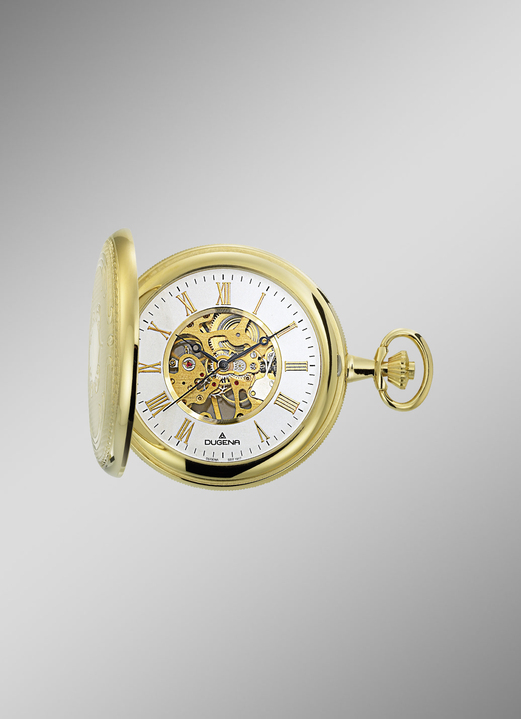 Mechanikuhren / Automatikuhren - Automatik-Taschenuhr, in Farbe  Ansicht 1