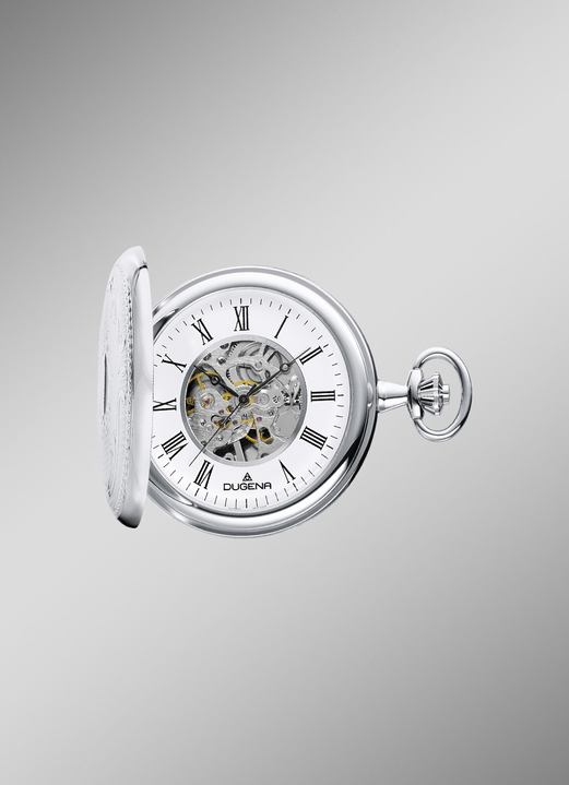 Mechanikuhren / Automatikuhren - Automatik-Taschenuhr, in Farbe  Ansicht 1