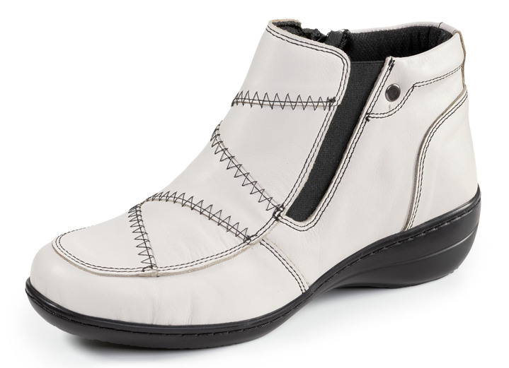 Stiefel & Stiefeletten - Booties, in Größe 036 bis 042, in Farbe ECRU Ansicht 1