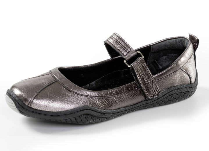 Instappers & veterschoenen - Gemini, klassieke damespantoffels, breedte G, met uitneembaar voetbed, in Größe 036 bis 042, in Farbe ANTIKBRONZE Ansicht 1