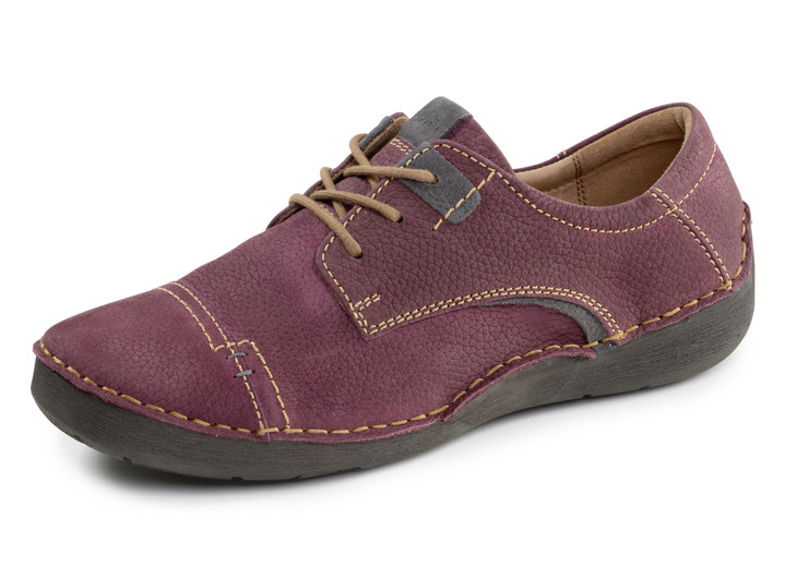 Slipper & Schnürschuhe - Schnürschuhe, in Größe 036 bis 043, in Farbe BEERE-GRAU Ansicht 1