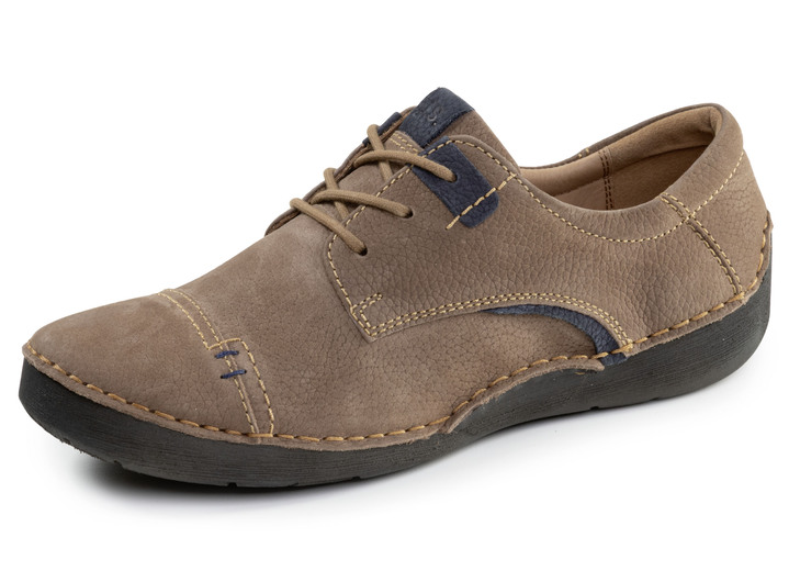 Slipper & Schnürschuhe - Schnürschuhe, in Größe 036 bis 043, in Farbe CAMEL-MARINE Ansicht 1