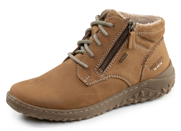 Stiefel & Stiefeletten - Schnür-Booties, in Größe 036 bis 042, in Farbe CAMEL Ansicht 1