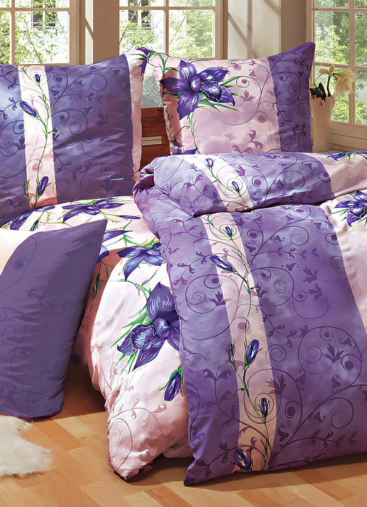 Beddengoed - Microvezel beddengoedset, 6-delig, met rits, in Farbe FLIEDER Ansicht 1