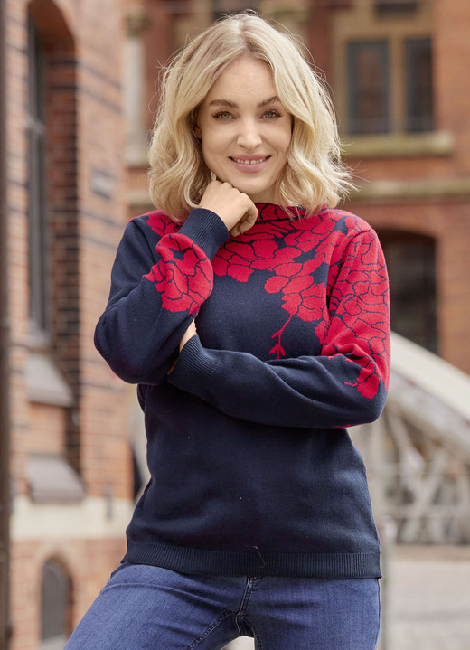Laura Kent - Pullover Laura Kent - Pullover, in Größe 038 bis 054, in Farbe MARINE-ROT