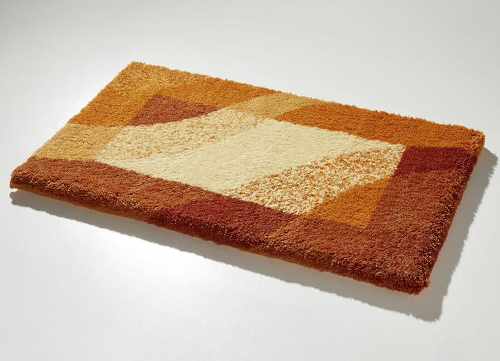 Grund - Superzachte badkamerset van Grund, in Größe 100 (Matje, halfrond 50/80 cm) bis 112 (Toiletdekselafdekking 47/50 cm), in Farbe TERRA Ansicht 1
