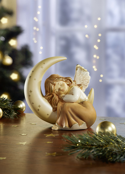 Goebel-Figuren - Engel mit Mond, in Farbe CHAMPAGNER Ansicht 1