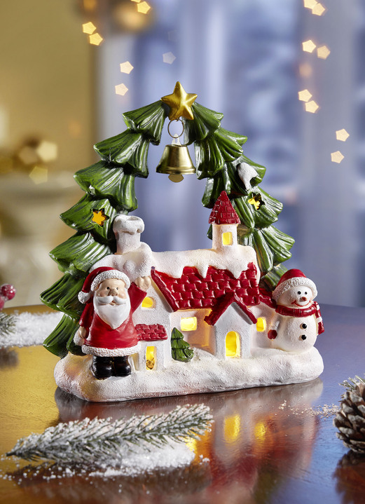 Kerstdecoraties - Verlichte decoratie, in Farbe GROEN-WIT-ROOD