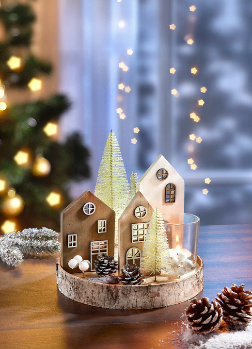 Kerstdecoraties - houten decoratie, in Farbe NATUURLIJK BRUIN
