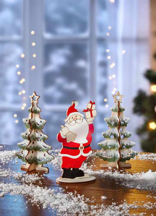 Kerstdecoraties - Kerstversiering, 3 stuks, in Farbe BUNT