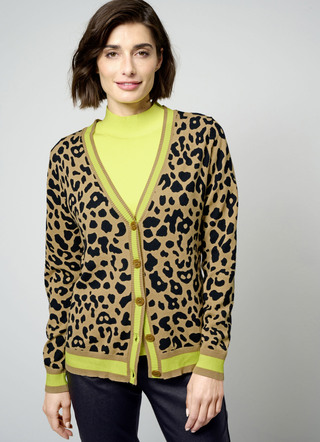Vest met dierenbont-look