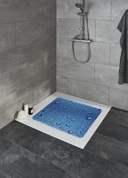 Badezimmeraccessoires - Duscheinlage, in Größe 300 (Duscheinlage, 55/55 cm) bis 302 (Nackenpolster, 32/22 cm), in Farbe BLAU Ansicht 1