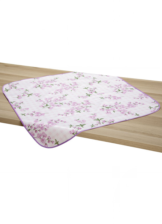 Tischdecken - Hochwertige und pflegeleichte Wachstuch-Tischdecken, in Größe 108 (Mitteldecke, 80/ 80 cm) bis 170 (Tischdecke oval, 155/220 cm), in Farbe ROSÉ Ansicht 1