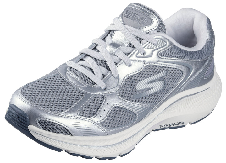 Slipper & Schnürschuhe - Schnür-Sneaker, in Größe 036 bis 041, in Farbe SILBER-GRAU Ansicht 1