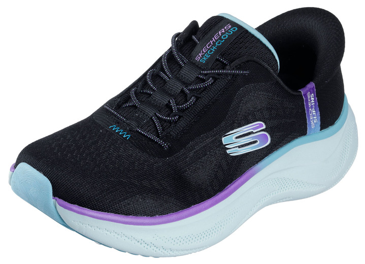 Instappers & veterschoenen - SKECHERS Sneaker met gegoten instaphielplaat, in Größe 036 bis 041, in Farbe SCHWARZ-MULTICOLOR Ansicht 1